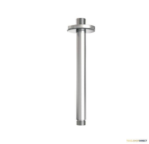 Plafonduitloop Brauer Brushed 20 cm Geborsteld RVS