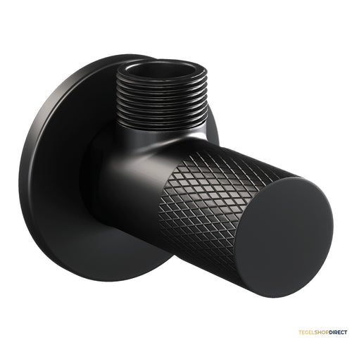 Hoekstopkraan Brauer Black Carving Edition Mat Zwart