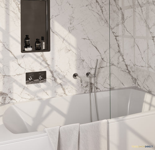 Inbouwthermostaat set Brauer Chrome Edition Met Drukknoppen Incl Baduitloop Chroom (Keuze Handdouche)