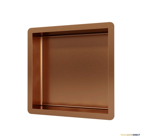 Inbouwnis Brauer Box Met Flens 30x30cm Roestvrijstaal Koper