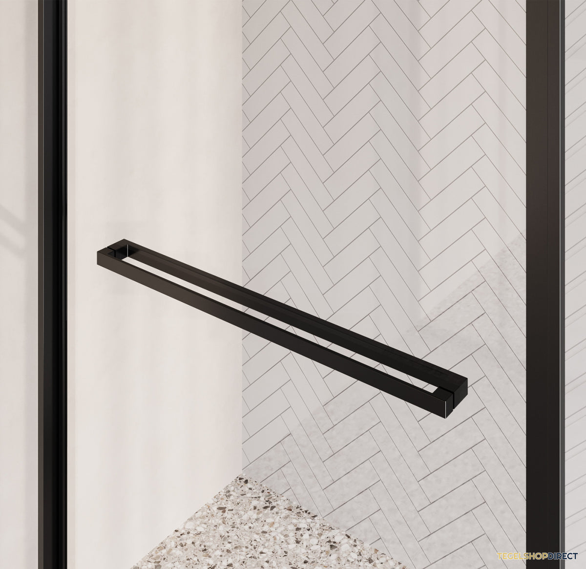 BRAUER Luminis Douchecabine 3-Delig Naar Binnen Draaiend 120x90x200 Omkeerbaar Helder Glas Incl. Glascoating PVD Gunmetal Geborsteld – afbeelding 4