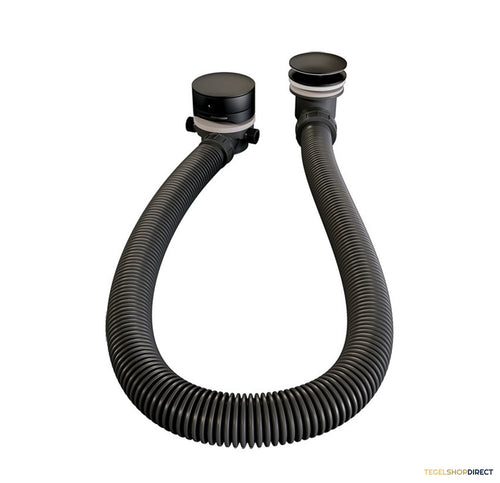 Badafvoer met Overloop Badvulcombinatie Brauer Black Edition Mat Zwart