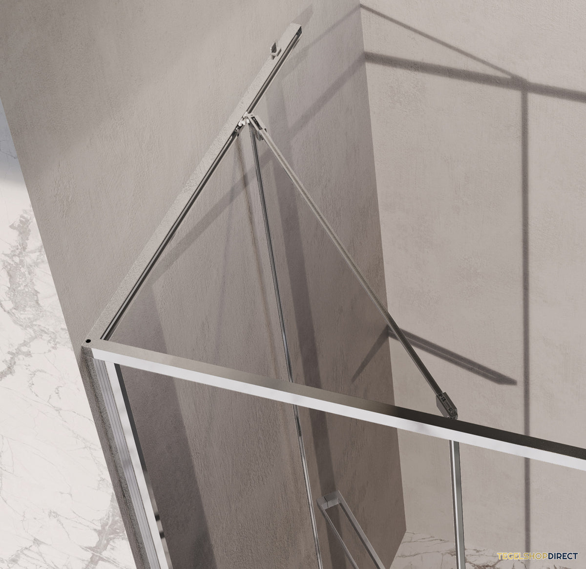 BRAUER Luminis Nisdeur 2-Delig Naar Binnen Draaiend 120x200 Omkeerbaar Helder Glas Incl. Glascoating Chroom – afbeelding 5