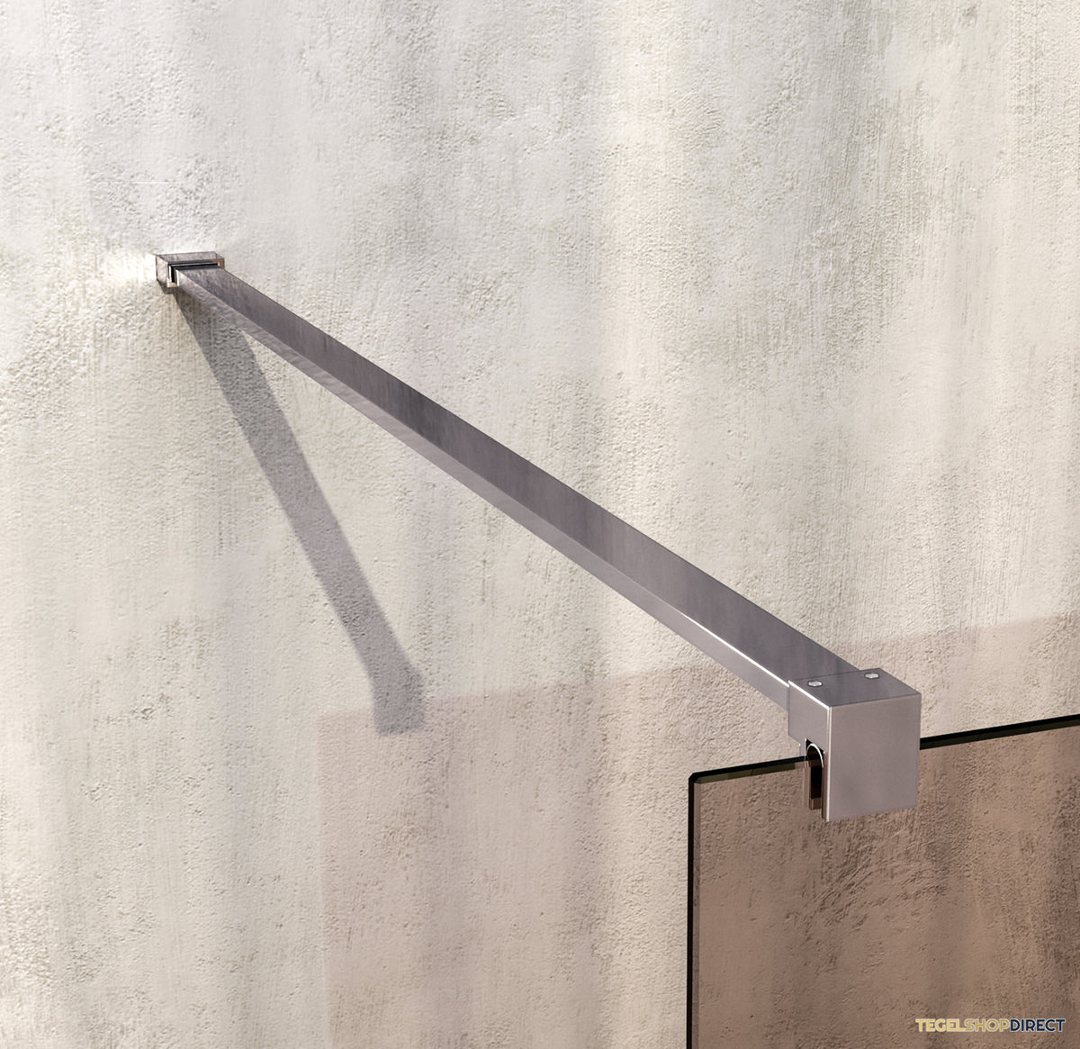 BRAUER Oblivion inloopdouche brons glas 100x200 incl. glascoating PVD RVS-kleurig geborsteld – afbeelding 4