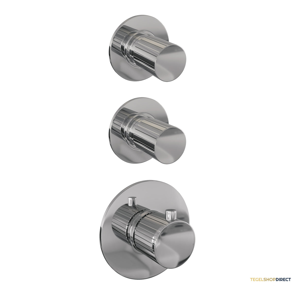 Brauer Stripe thermostatische inbouw regendouche SET 10 met 25 cm douchekop en rechte muurarm en 3-standen handdouche en doucheslang en geintegreerde glijstang chroom – afbeelding 4