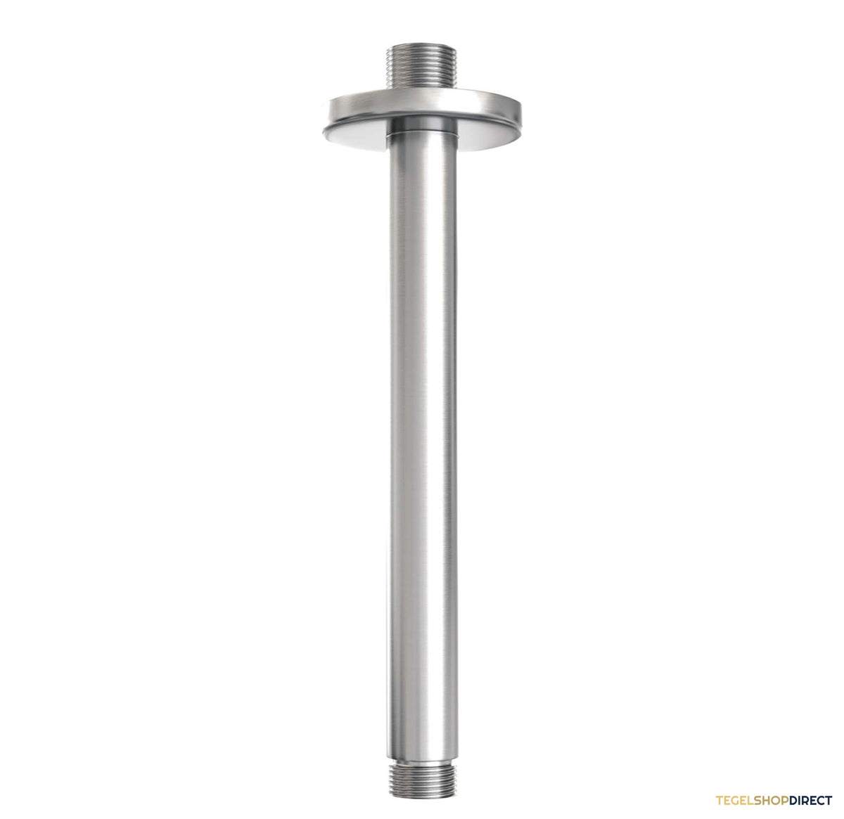 Brauer Stripe thermostatische inbouw regendouche met drukknoppen SET 27 met 25 cm douchekop en plafondarm en staaf handdouche en doucheslang en wandaansluitbocht RVS-kleurig geborsteld PVD – afbeelding 6