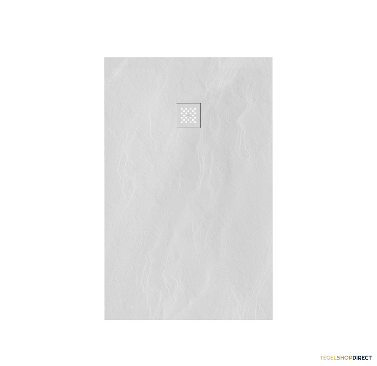 BRAUER Douchebak Asteroid 90x140 incl. antislip en antibacterieel mineraalmarmer mat wit – afbeelding 2