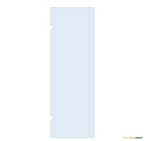 BRAUER Wand 80 helder glas enkelzijdige uitsparingen