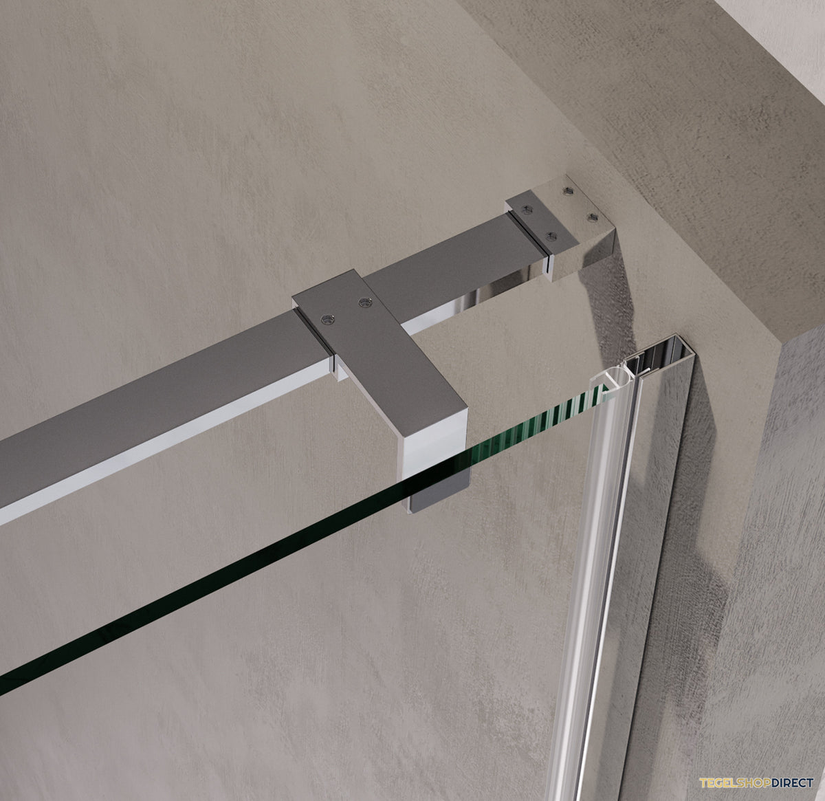 BRAUER Stellar nisdeur 2-delig draaiend helder glas 140x200 omkeerbaar incl. glascoating chroom – afbeelding 4