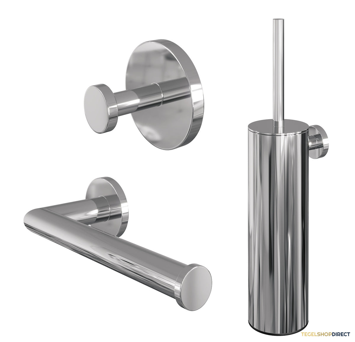 Toiletaccessoire Set Brauer Chrome 3-in-1 Chrome