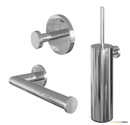 Toiletaccessoire Set Brauer Chrome 3-in-1 Chrome