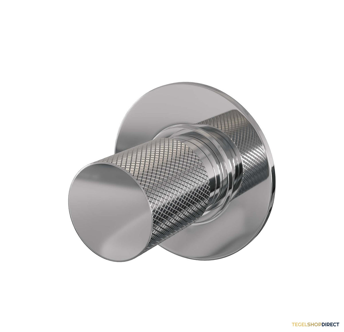 Inbouw Stopkraan Brauer Chrome Carving Rond 6.5 cm Messing Chroom