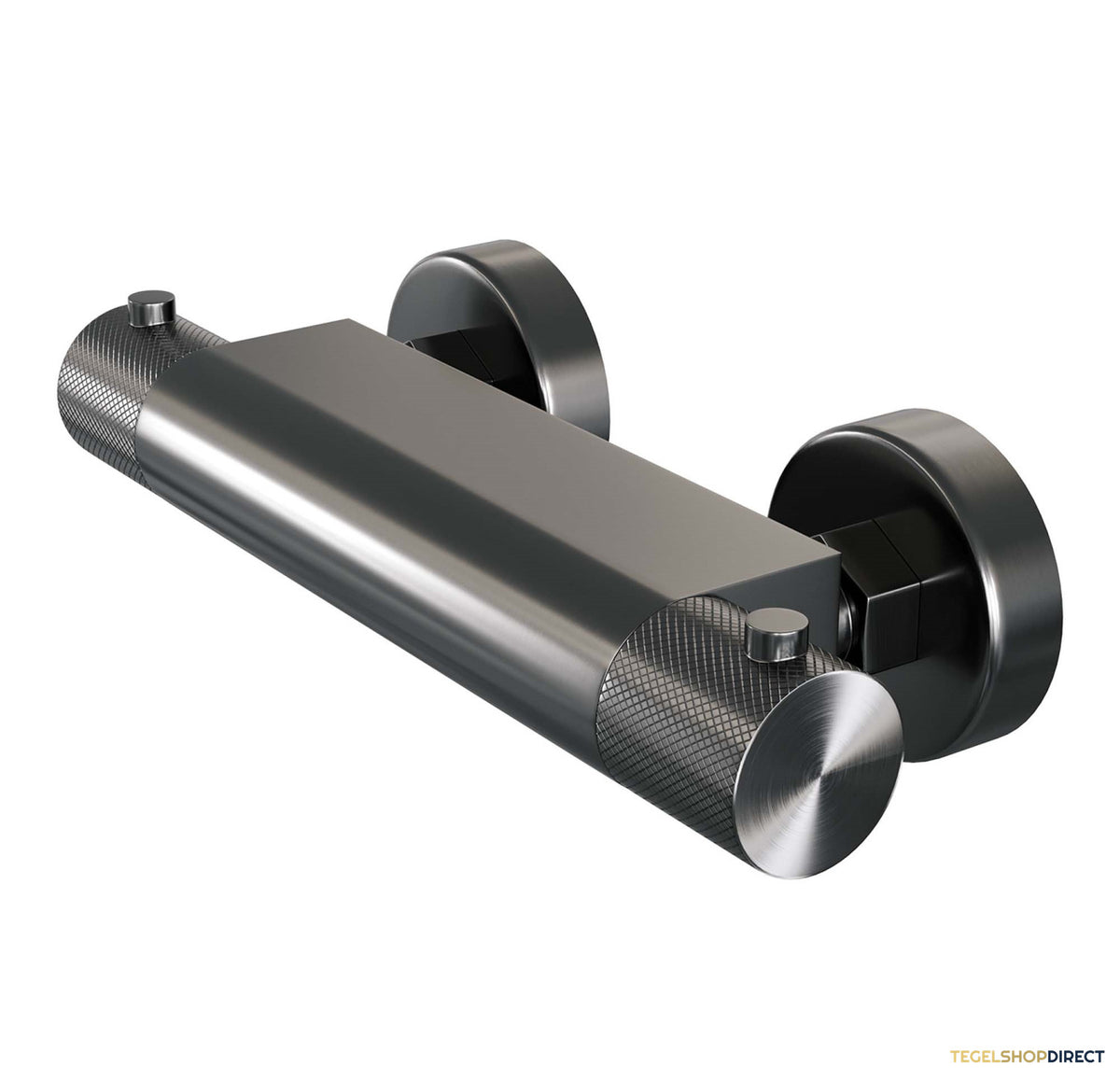 Douchekraanset Brauer Gunmetal Carving Opbouw Met Glijstang En Staafhanddouche Geborsteld Gunmetal – afbeelding 2