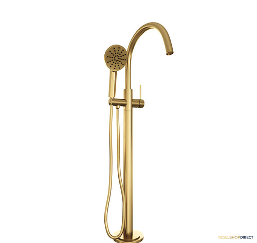 Badkraan Vrijstaand Brauer Gold Edition met Handdouche 3-Standen Geborsteld Goud