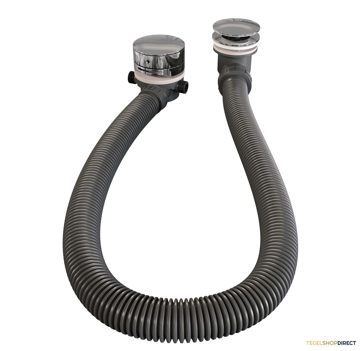 Brauer Stripe thermostatische inbouw badkraan SET 02 met badvulcombinatie en 3-standen handdouche en doucheslang en wandaansluitbocht chroom – afbeelding 8