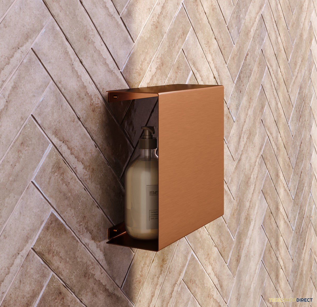 Opbouwnis Brauer Copper Edition Met Verborgen Opbergruimte Koper Geborsteld PVD – afbeelding 2