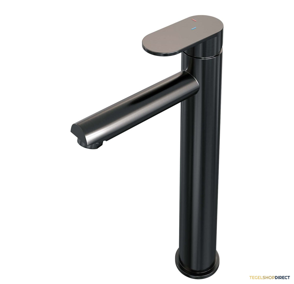 Wastafelmengkraan Brauer Gunmetal Edition Coldstart Opbouw Hoog Platte Hendel Geborsteld Gunmetal PVD