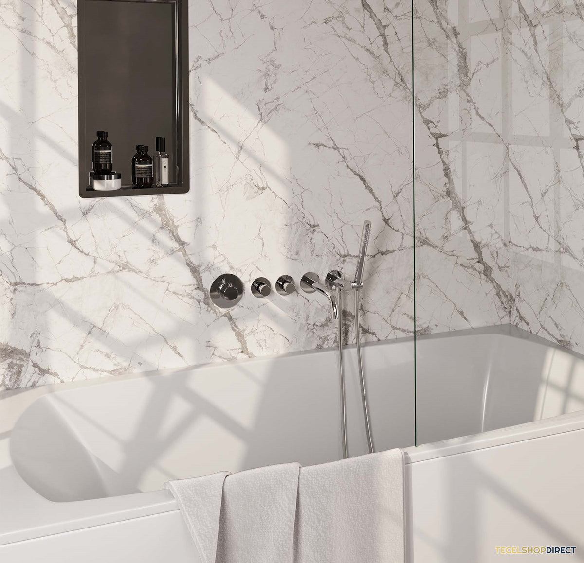 Inbouwthermostaat set Brauer Chrome Edition Met Rozetten Incl Baduitloop Chroom (Keuze Handdouche)