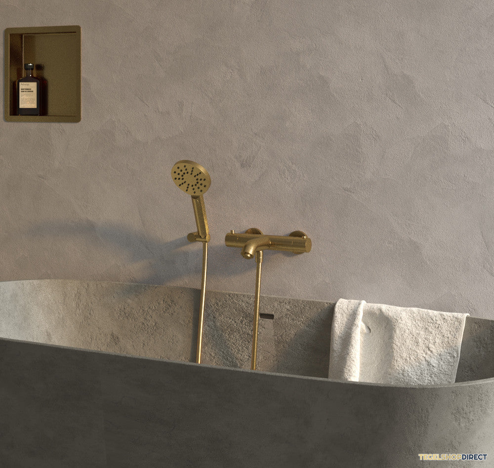Bad- en Douchekraan Thermostatisch Brauer Gold Edition Geborsteld Goud – afbeelding 3