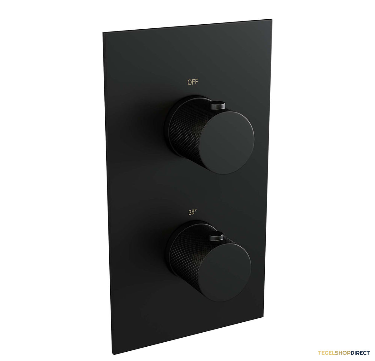 Regendoucheset Inbouw Brauer Black Carving Thermostatisch 20cm met 3-Weg Omstelling, Wandarm, Glijstang en Handdouche 3-Standen Mat Zwart – afbeelding 4