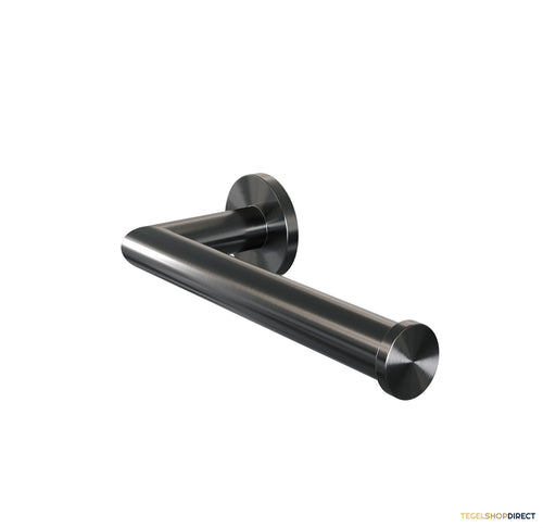 Toiletrolhouder Brauer Gunmetal Wandmontage met PVD coating Geborsteld Gunmetal