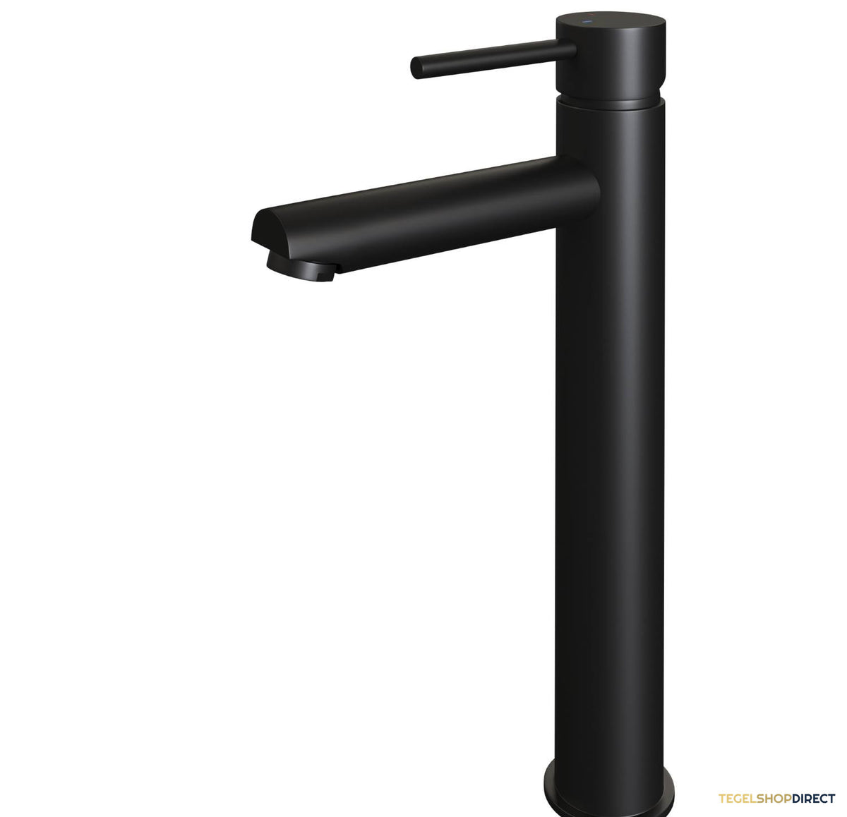 Wastafelmengkraan Brauer Black Edition Coldstart Opbouw Hoog Ronde Hendel Mat Zwart