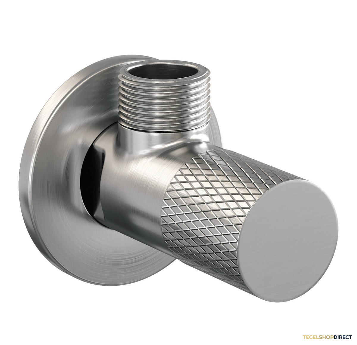 Hoekstopkraan Brauer Brushed Carving Edition Compleet Met Slang RVS Geborsteld PVD