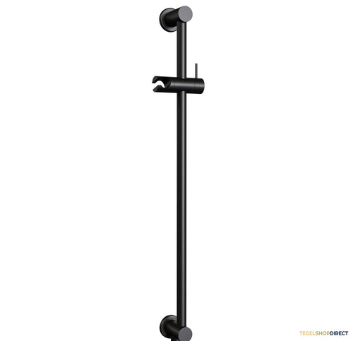 Glijstang Brauer Black 70 cm met Wandaansluitbocht Mat Zwart