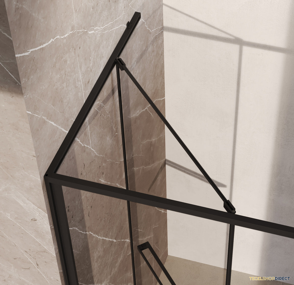 BRAUER Luminis Nisdeur Naar Binnen Draaiend 90x200 Omkeerbaar Helder Glas Incl. Glascoating Mat Zwart – afbeelding 5