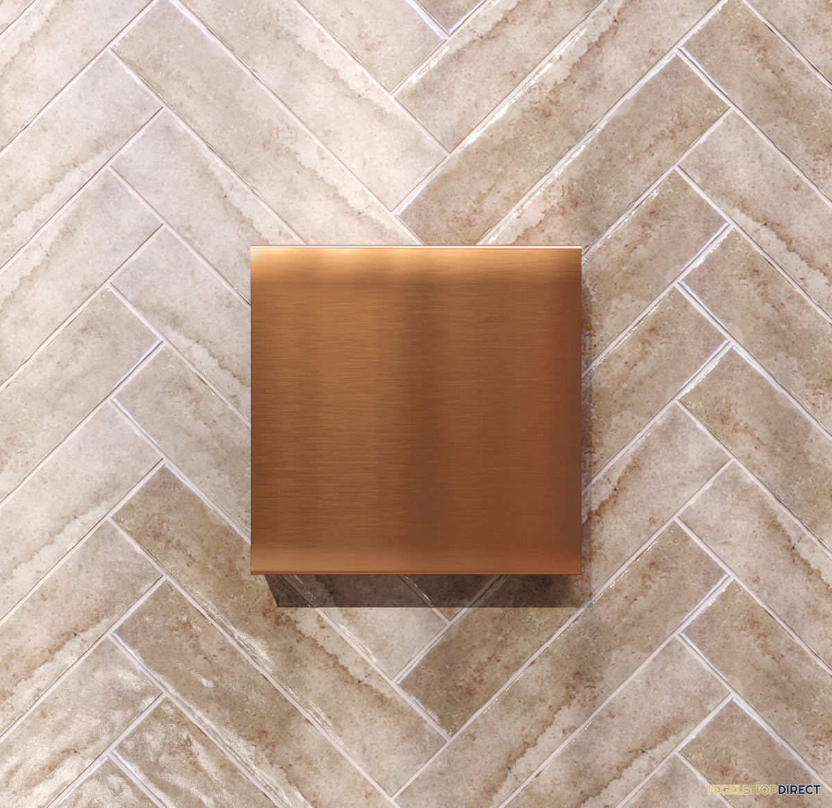 Opbouwnis Brauer Copper Edition Met Verborgen Opbergruimte Koper Geborsteld PVD – afbeelding 3