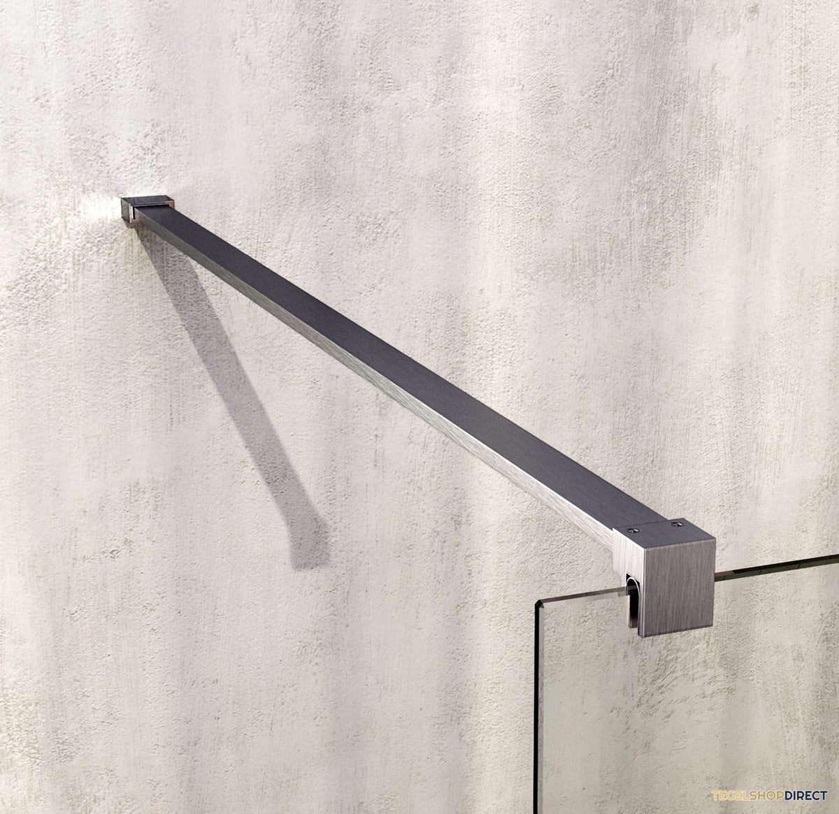 BRAUER Void douchecabine met draaideur helder glas 90x120x200 incl. glascoating PVD RVS-kleurig geborsteld – afbeelding 4