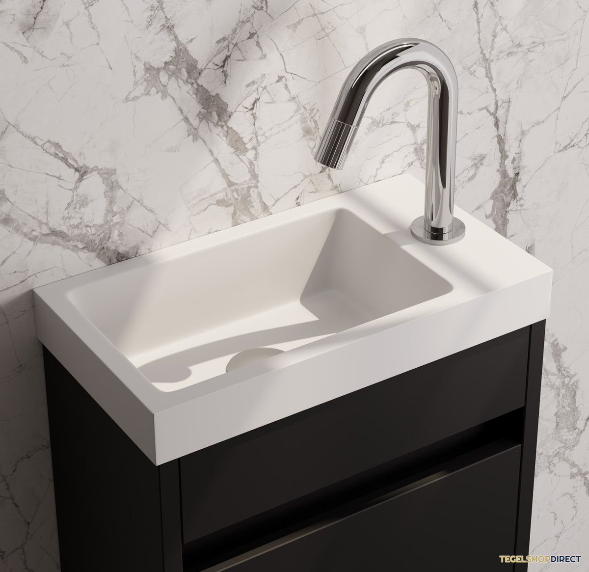 Brauer Stripe opbouw fonteinkraan met gebogen uitloop chroom – afbeelding 2