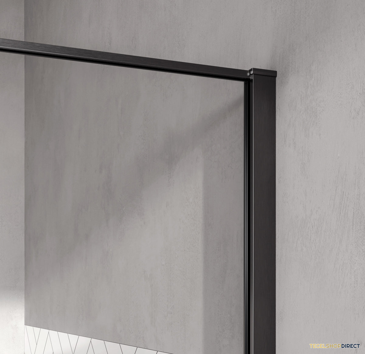 BRAUER Collision Inloopdouche 90x200 Helder Glas Incl. Glascoating PVD Gunmetal Geborsteld – afbeelding 3