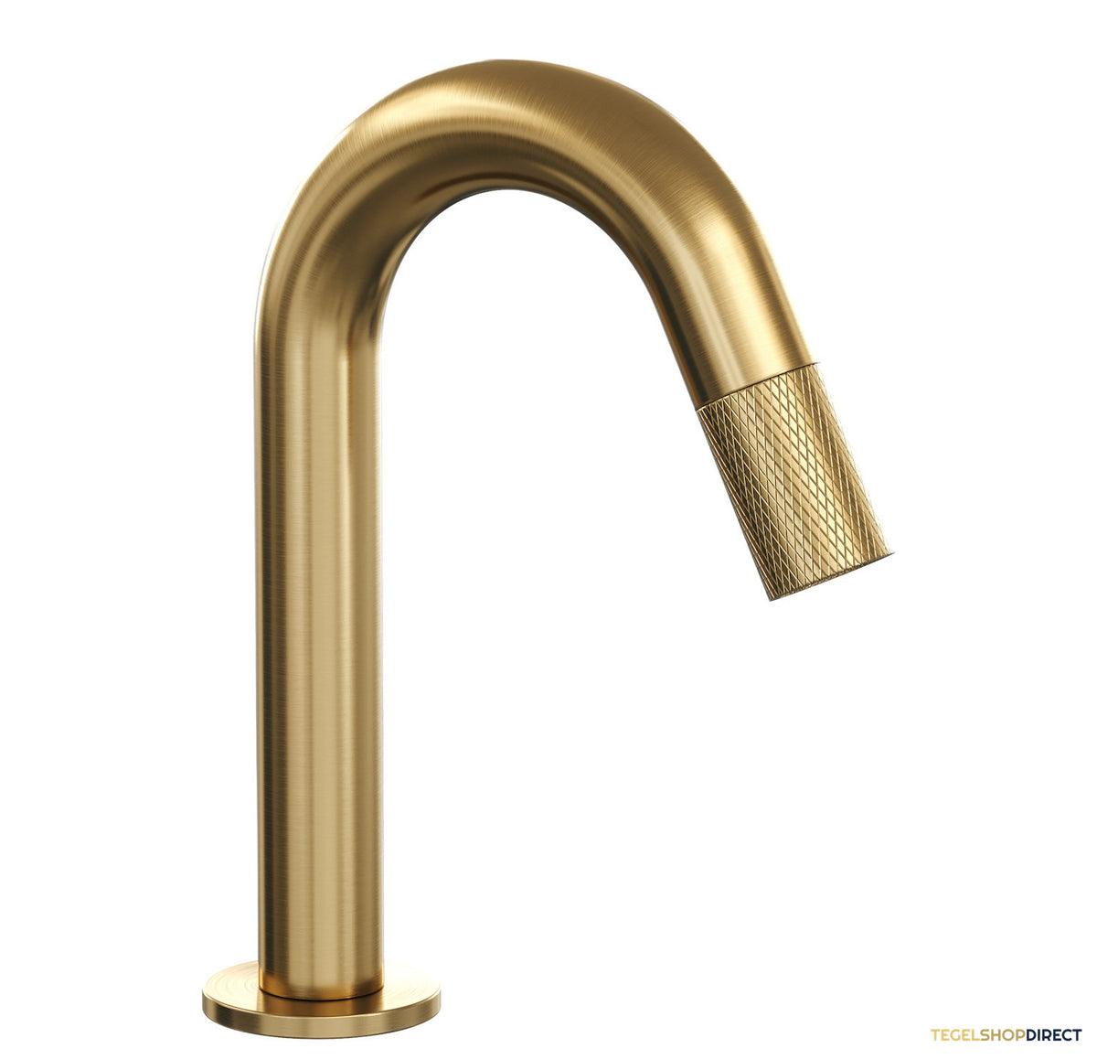 Opbouw Fonteinkraan Brauer Gold Carving Edition Met Gebogen Uitloop Goud Geborsteld PVD – afbeelding 2