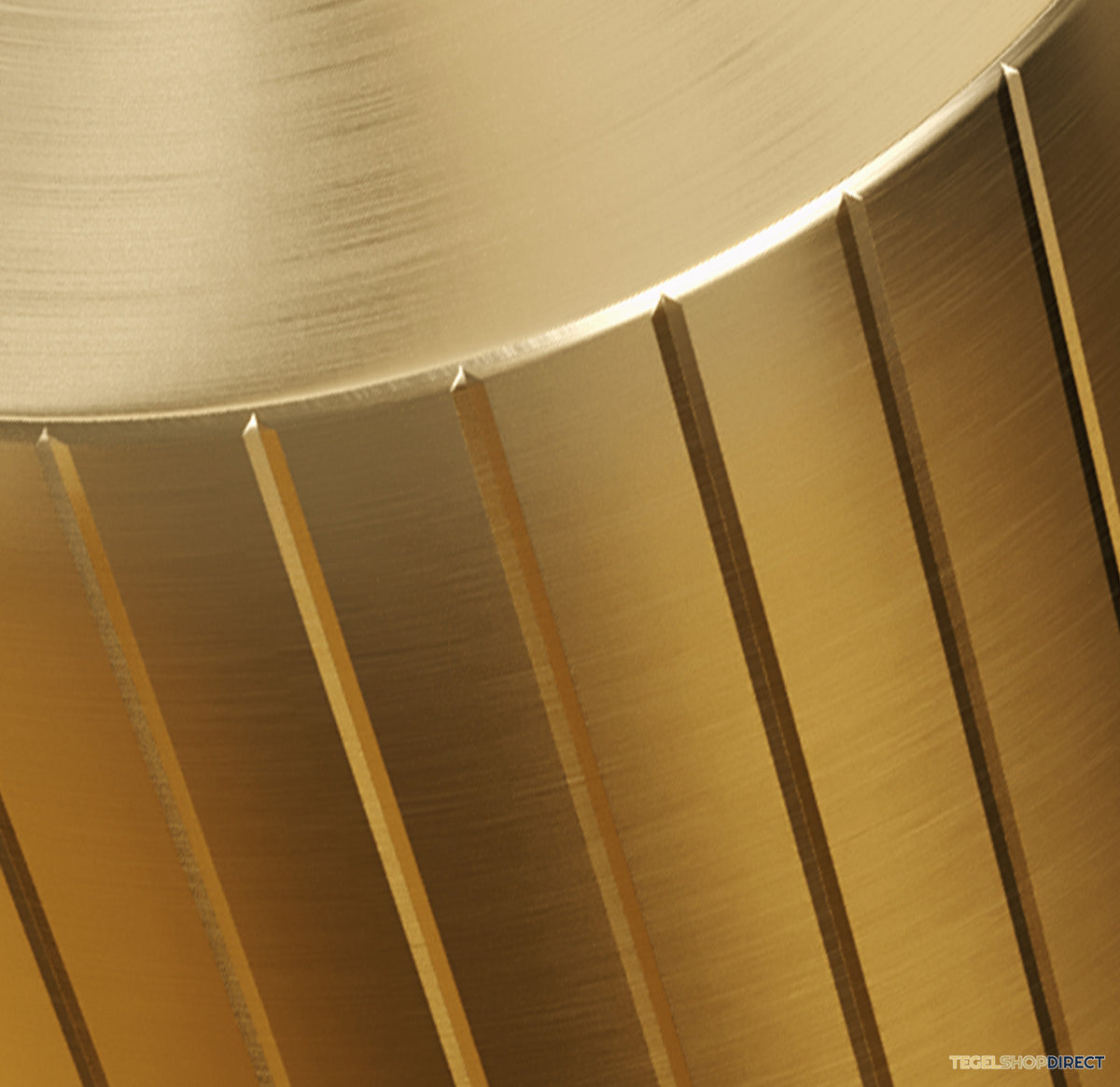 Brauer Stripe lage opbouw wastafelmengkraan model A goud geborsteld PVD – afbeelding 3