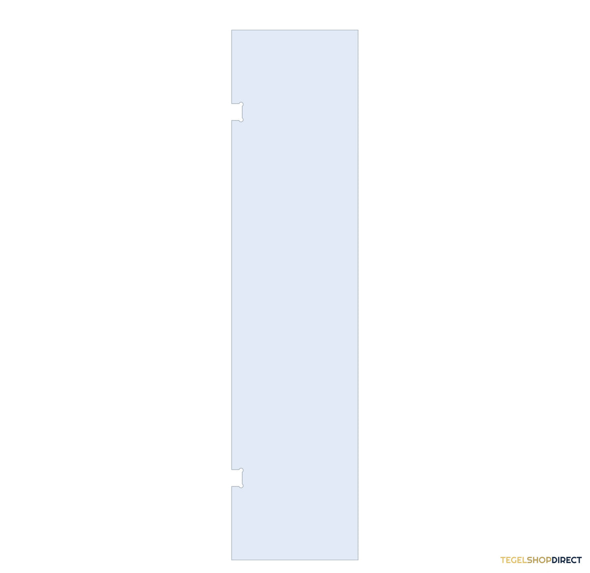 BRAUER Wand 60 helder glas enkelzijdige uitsparingen