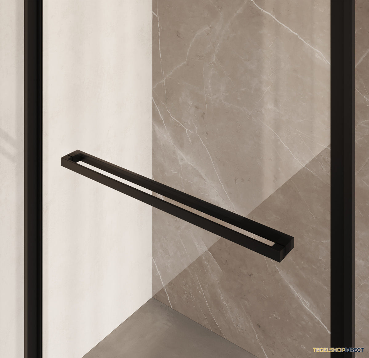 BRAUER Luminis Douchecabine 3-Delig Naar Binnen Draaiend 120x90x200 Omkeerbaar Helder Glas Incl. Glascoating Mat Zwart – afbeelding 4