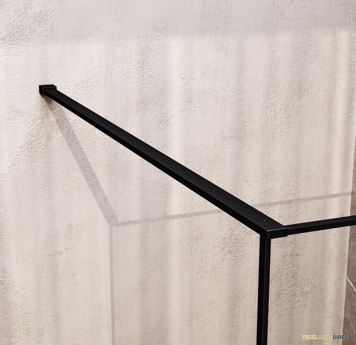 BRAUER Collision Inloopdouche 100x200 Helder Glas Incl. Glascoating Mat Zwart – afbeelding 4