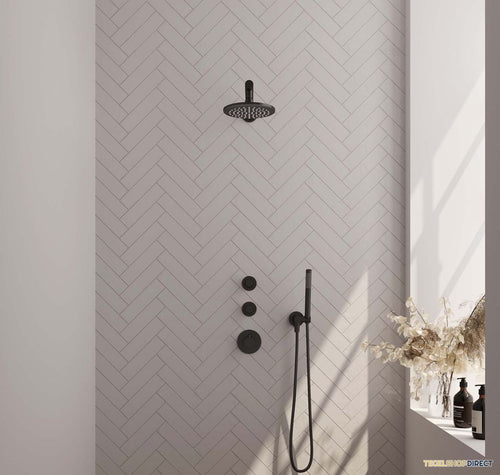 Thermostatische Inbouwdoucheset Brauer Black Edition Omstelknoppen (Alle Opties)