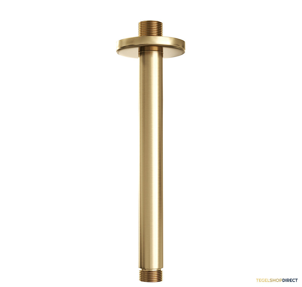 Regendoucheset Inbouw Brauer Gold Edition Thermostatisch 30cm met 3-Weg Omstelling, Plafondarm, Glijstang en Handdouche 3-Standen Geborsteld Goud – afbeelding 6