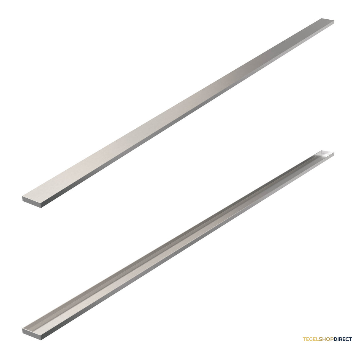 Tegelinlegrooster Brauer Chrome Edition Omkeerbaar tbv Douchegoot STD/W/PS 200x7 cm Inclusief Afstandhouders