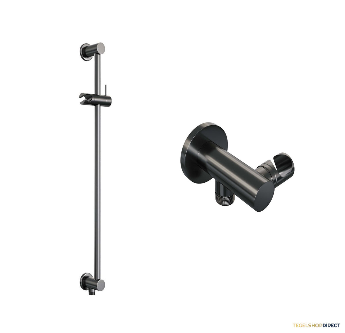 Thermostatische Inbouwdoucheset Brauer Carving Rechthoekige Afdekplaat Gunmetal (Alle Opties) – afbeelding 6